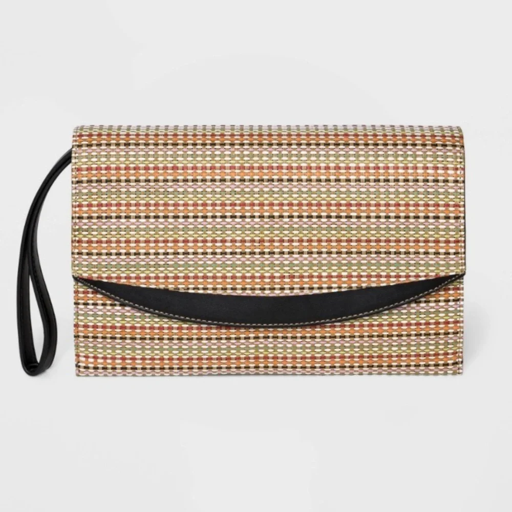 A New Day | Woven Multicolored Clutch